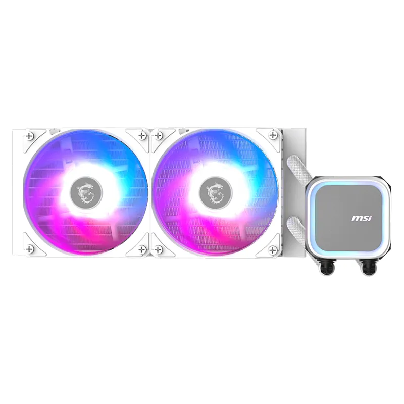 kc_computers_msi_mag_coreliquid_a13_240_argb_aio_liquid_cooler_white_1 MSI MAG CoreLiquid A13 240 ARGB AIO Liquid Cooler (White) - Image 1