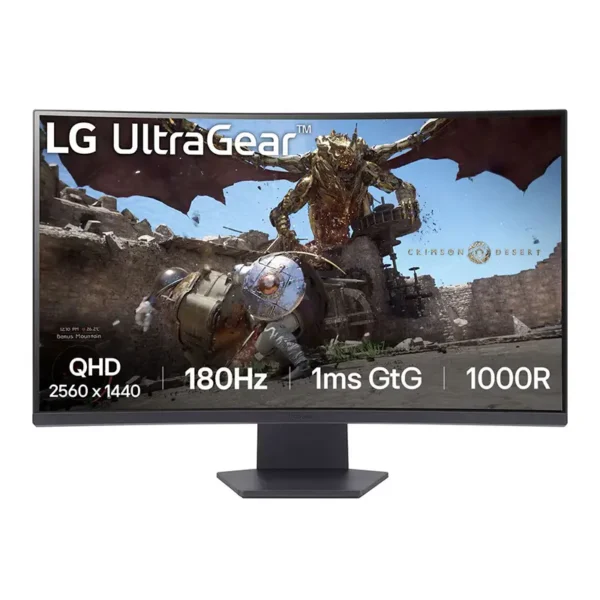 LG UltraGear 32GS60QC-B 31.5-inch QHD VA 180Hz Curved Gaming Monitor