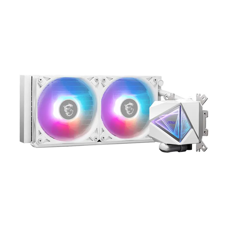 MSI MAG CoreLiquid i240 ARGB AIO Liquid Cooler (White) - Image 1