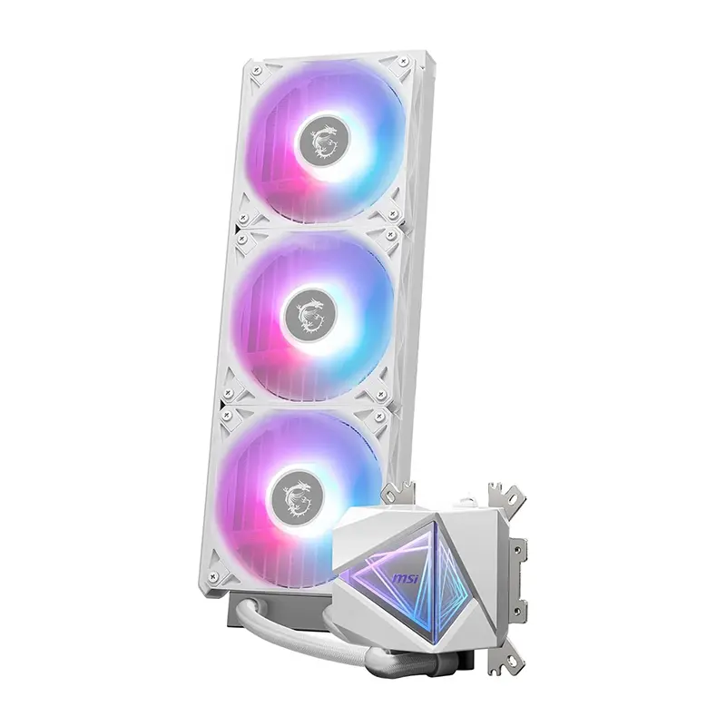 MSI MAG CoreLiquid i360 ARGB AIO Liquid Cooler (White) - Image 3