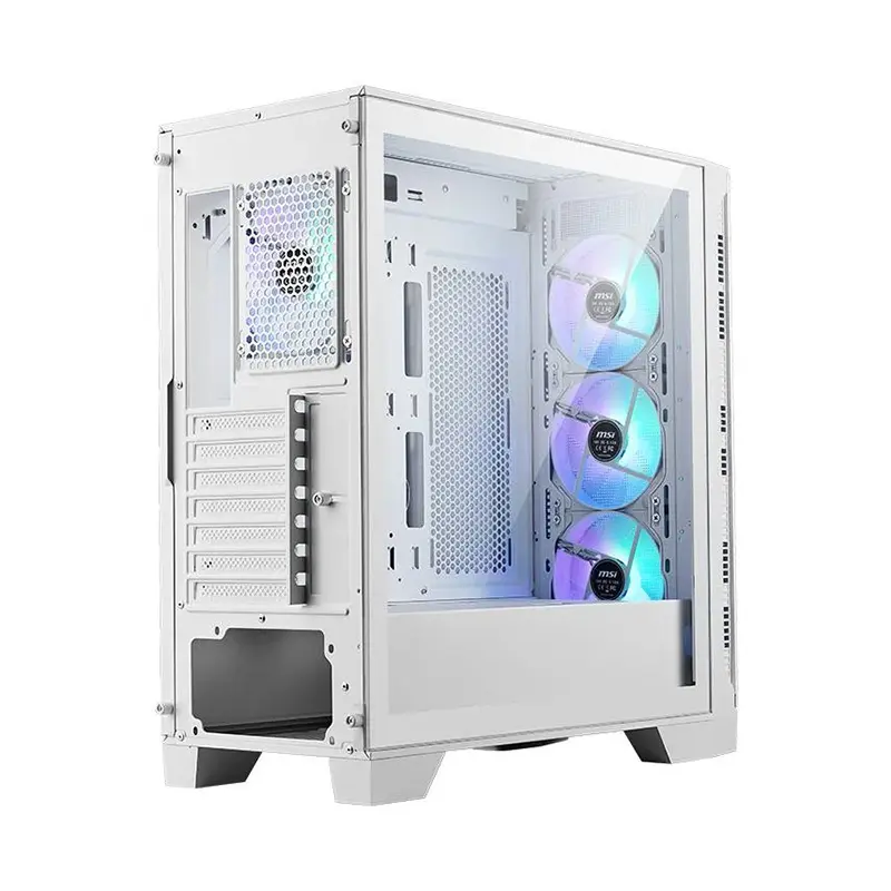 MSI MAG Forge 320R Airflow Mid Tower Case (White) - Image 3