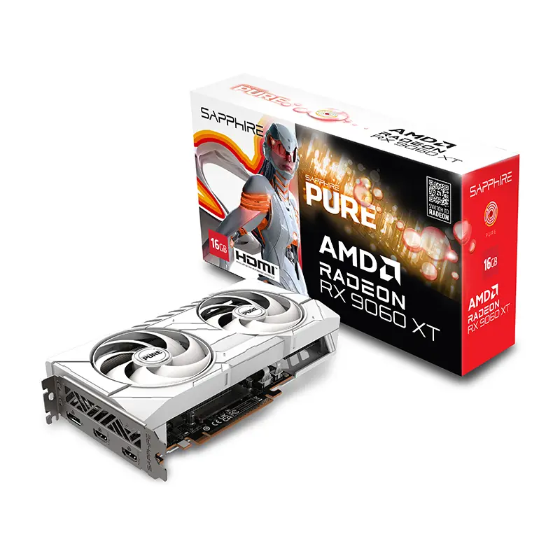 Sapphire Pure Radeon RX 9060 XT 16GB GDDR6 Graphics Card - Image 1