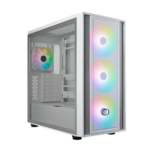 Cooler Master MasterBox 600 ARGB Mid Tower Case (White)
