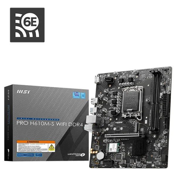 MSI PRO H610M-S WiFi DDR4 Motherboard