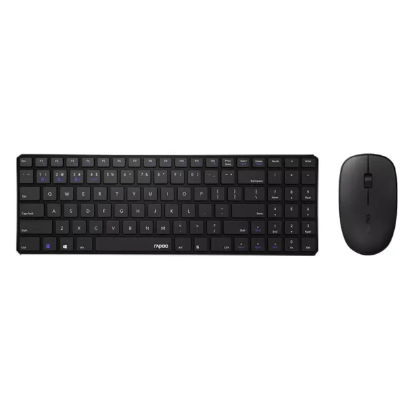 Rapoo 9300M Multi-Mode Wireless Bluetooth Keyboard Mouse Combo (Black)