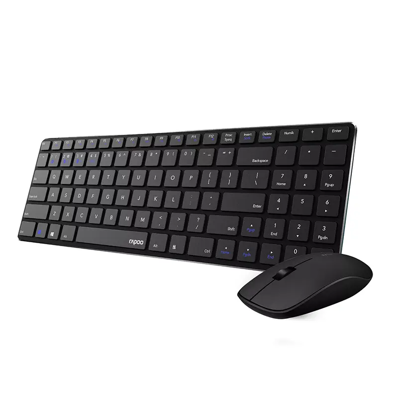 Rapoo 9300M Multi-Mode Wireless Bluetooth Keyboard Mouse Combo (Black) - Image 2