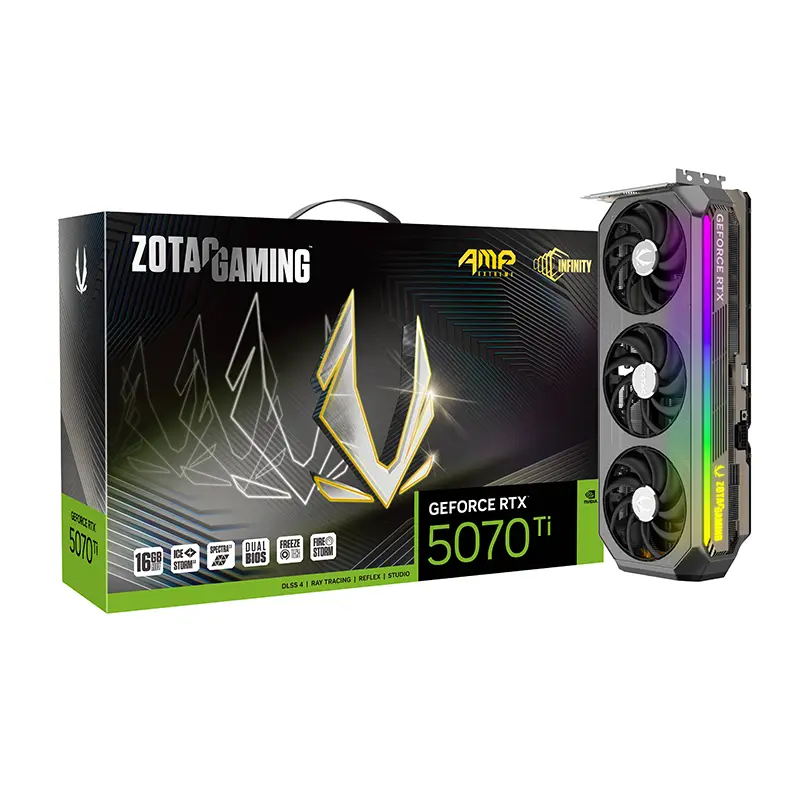 kc_computers_zotac_gaming_geforce_rtx_5070_ti_amp_extreme_infinity_16gb_gddr7_graphics_card_1 Zotac GeForce RTX 5070 Ti AMP Extreme Infinity 16GB GDDR7 Graphics Card - Image 1