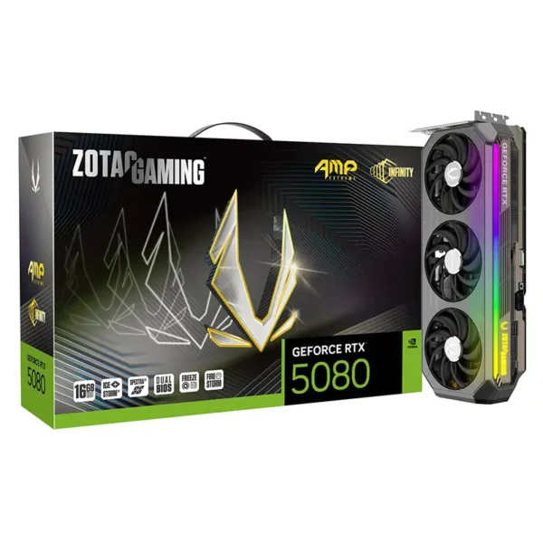 Zotac GeForce RTX 5080 AMP Extreme Infinity 16GB GDDR7 Graphics Card