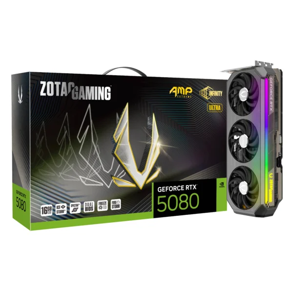 Zotac GeForce RTX 5080 AMP Extreme Infinity Ultra 16GB GDDR7 Graphics Card