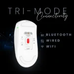 Cosmic Byte Atlas Wireless/Bluetooth/Wired Tri Mode Mouse (White) - Image 2