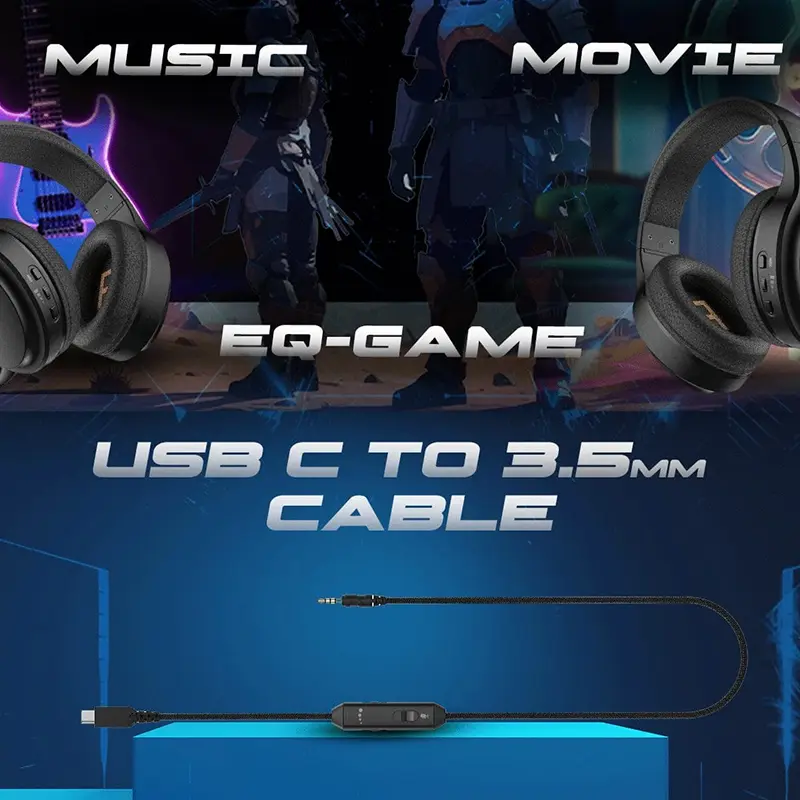 Cosmic Byte Inferno 2.4GHz Wireless Bluetooth + Wired Gaming Headset - Image 2