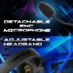 Cosmic Byte Inferno 2.4GHz Wireless Bluetooth + Wired Gaming Headset - Image 5