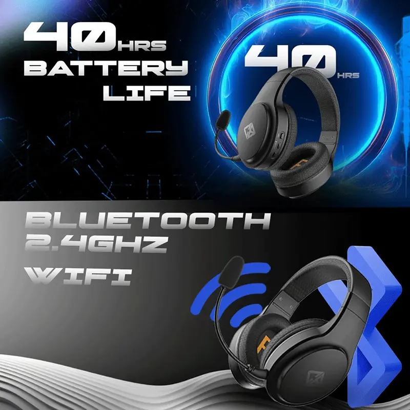 Cosmic Byte Inferno 2.4GHz Wireless Bluetooth + Wired Gaming Headset - Image 6