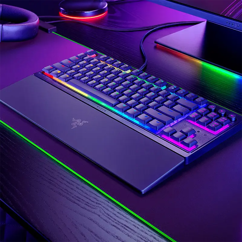 Razer Ornata V3 Tenkeyless Ergonomic Clicky RGB Gaming Keyboard - Image 2