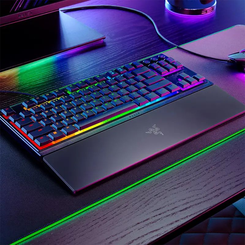 Razer Ornata V3 Tenkeyless Ergonomic Clicky RGB Gaming Keyboard - Image 3
