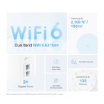 TP-Link Deco X10 AX1500 Whole Home Mesh Wi-Fi 6 System (2-Pack) - Image 2