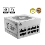 MSI MAG A850GL PCIE5 White ATX 3.1 Gold Power Supply