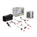 MSI MAG A850GL PCIE5 White ATX 3.1 Gold Power Supply - Image 5