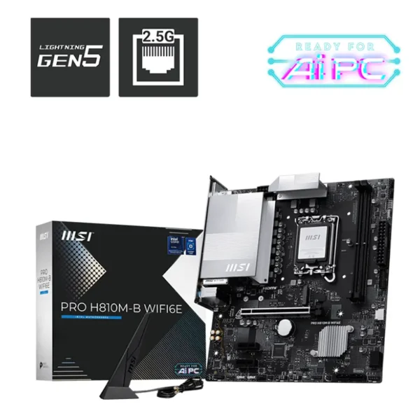 MSI PRO H810M-B WiFi6E Motherboard