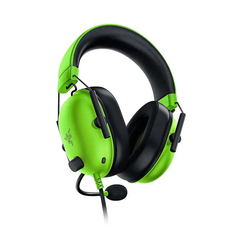 Razer BlackShark V2 X Wired Gaming Headset (Green) - Image 2
