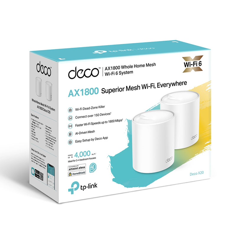 TP-Link Deco X20 AX1800 Whole Home Mesh Wi-Fi 6 System (2-Pack) - Image 4