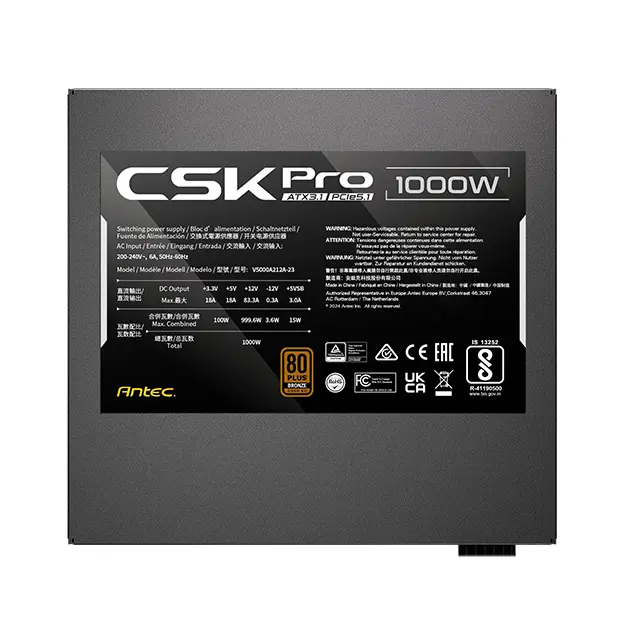 Antec CSK Pro ATX 3.1 1000 Watt Power Supply - Image 3