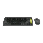 Logitech POP Icon Keyboard and Mouse Combo (Graphite and Green) - Image 2