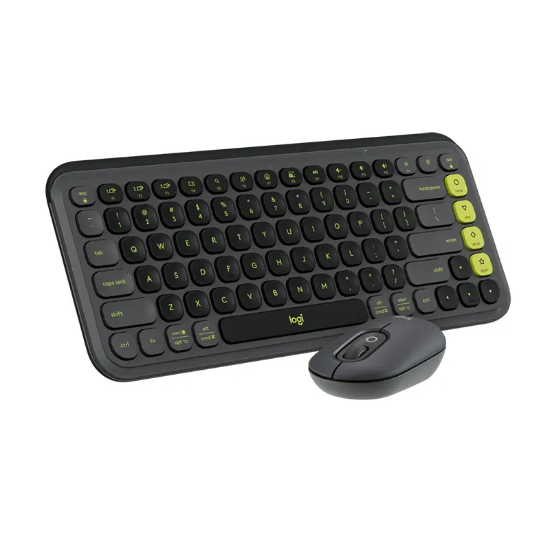 Logitech POP Icon Keyboard and Mouse Combo (Graphite and Green) - Image 3