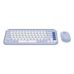 Logitech POP Icon Keyboard and Mouse Combo (Lilac and Off White) - Image 2