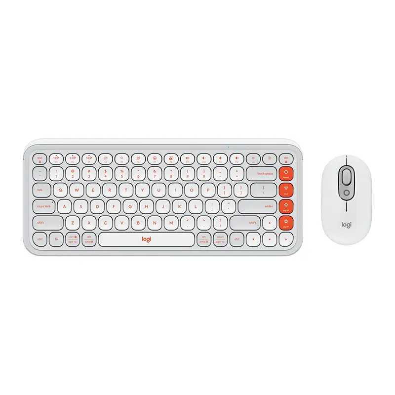 kc_computers_logitech_pop_icon_keyboard_and_mouse_combo_off_white_and_orange_11 Logitech POP Icon Keyboard and Mouse Combo (Off White and Orange) - Image 1