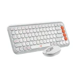 Logitech POP Icon Keyboard and Mouse Combo (Off White and Orange) - Image 3
