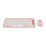 Logitech POP Icon Keyboard and Mouse Combo (Rose and Off White) - Image 2