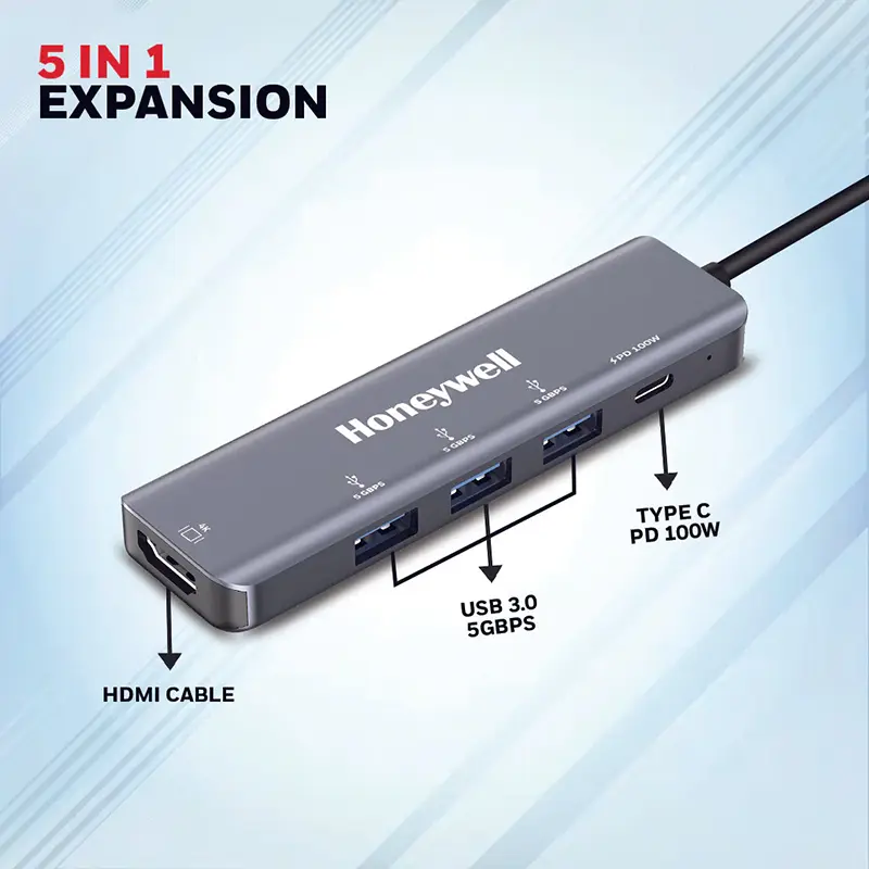 Honeywell Type C 5-in-1 Docking Station - Image 2
