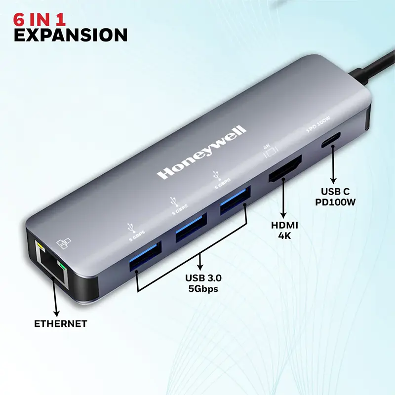 Honeywell Type C 6-in-1 Docking Station - Image 2