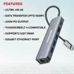 Honeywell Type C 6-in-1 Docking Station - Image 3