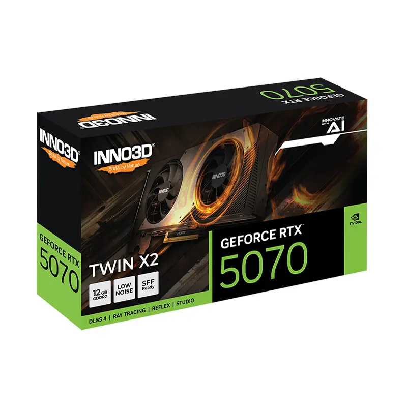 Inno3D GeForce RTX 5070 Twin X2 12GB GDDR7 Graphics Card - Image 3